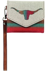 Justin Mini Wallet w/Longhorn