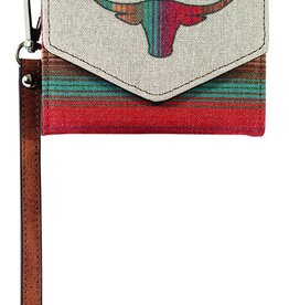 Justin Mini Wallet w/Longhorn
