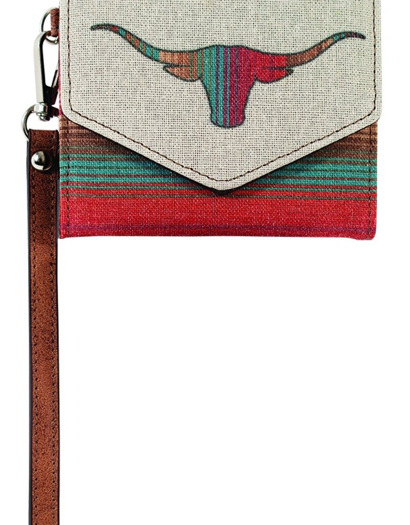 Justin Mini Wallet w/Longhorn