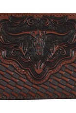 Justin Bifold Wallet w/Basketweave