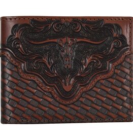 Justin Bifold Wallet w/Basketweave