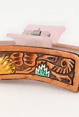 American Darling Hand Tooled Hair Clip