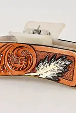 American Darling Hand Tooled Hair Clip