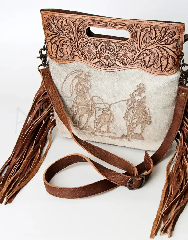 American Darling Hair On Crossbody w/Ropers