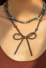 Amazon Navajo Pearl & Turquoise Necklace (set of 2)