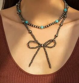 Amazon Navajo Pearl & Turquoise Necklace (set of 2)