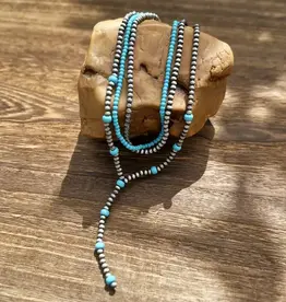 Amazon Navajo Pearl & Turquoise Necklace (set of 3)