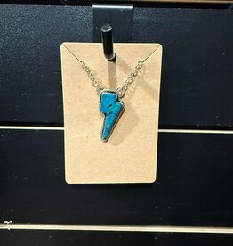 Boho Sol Turquoise Bolt Necklace