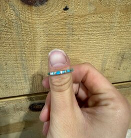 Boho Sol Turq Mini Inlay Stacker Ring
