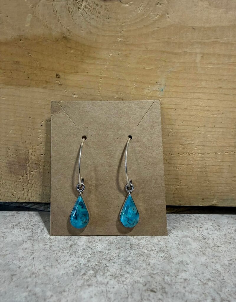 Boho Sol Turq Hook Earrings