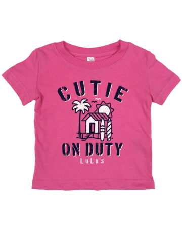 LuLu's Brand Apparel Infant Cutie On Duty Tee