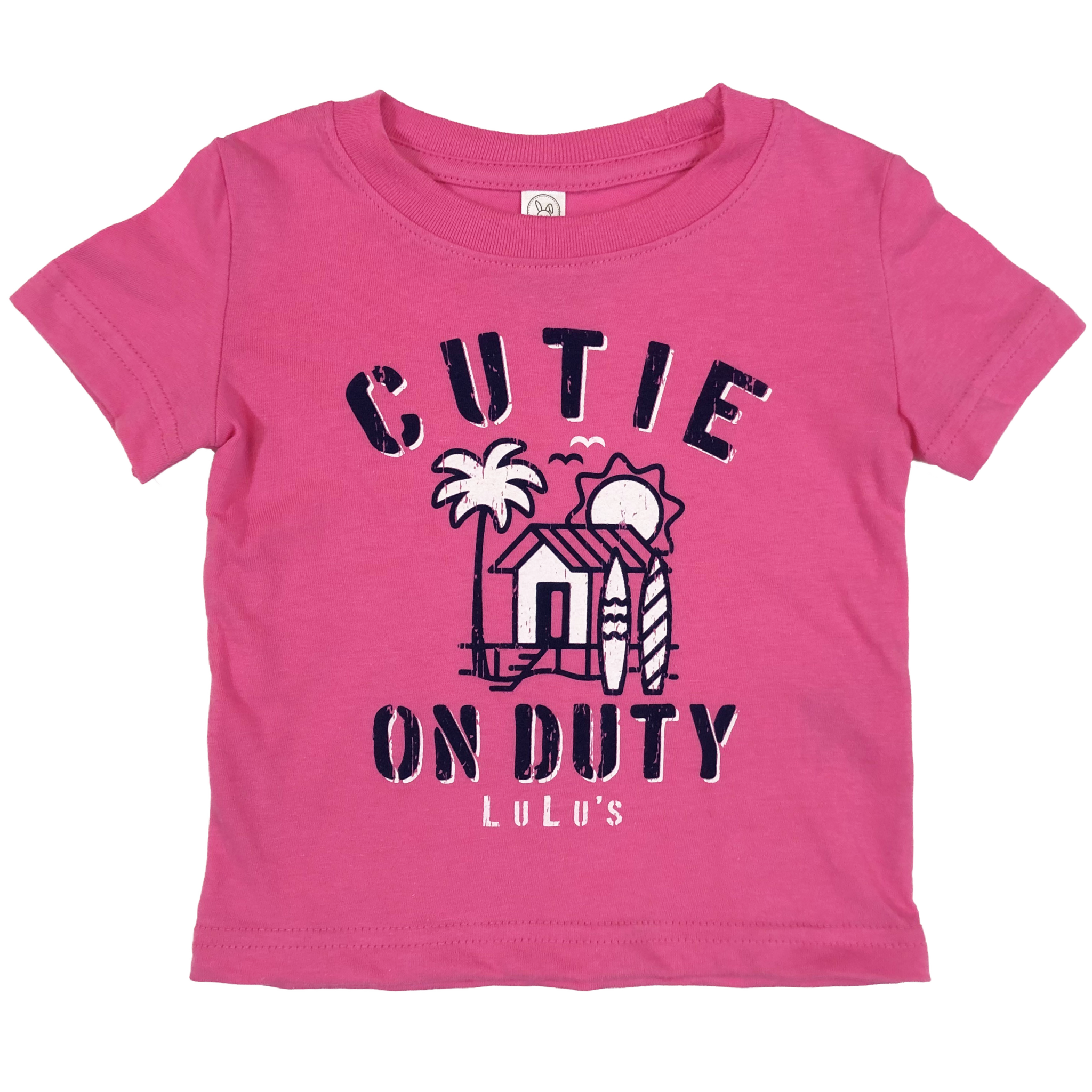 LuLu's Brand Apparel Infant Cutie On Duty Tee