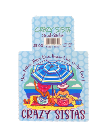 Crazy Sista 2 Crazy Sistas Sticker