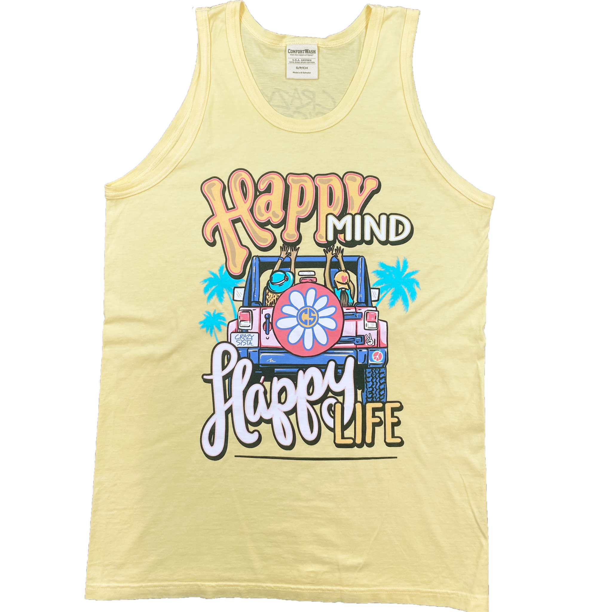 LuLu's Brand Apparel Happy Mind Tank