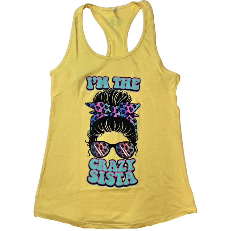 Crazy Sista Bun Tank