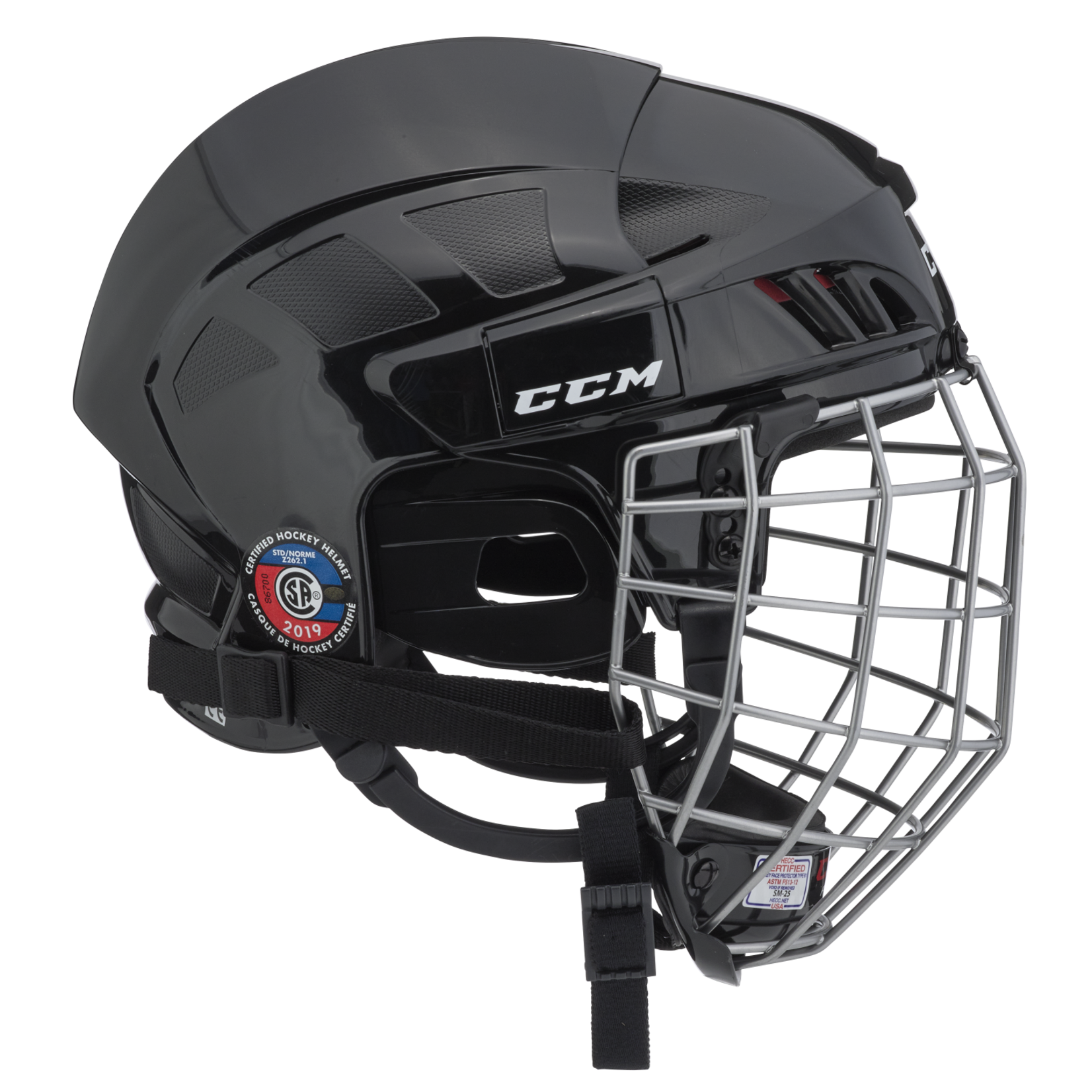 Casque de hockey CCM XT99, sénior ne requérant aucun outil pour  l'ajustement de l'avant vers l'arrière, noir