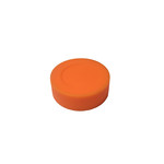 Blue Sports Orange Plastic Puck