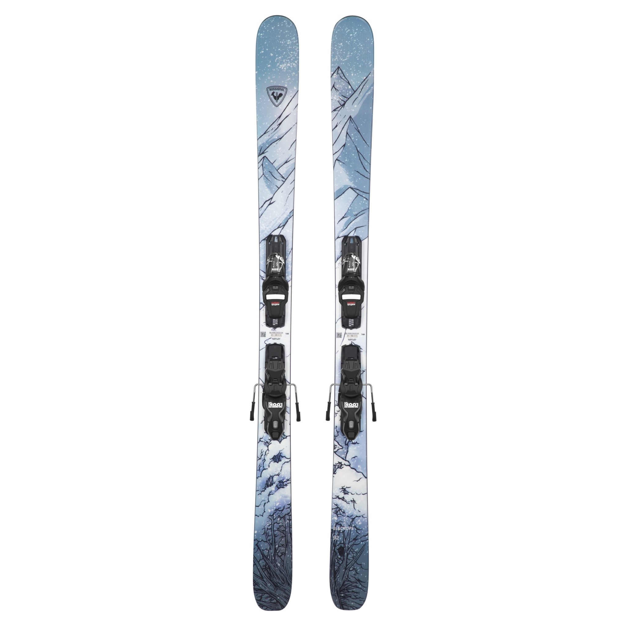Rossignol Blackops 92 XP11 - Twin Tip Skis with Bindings - Sports