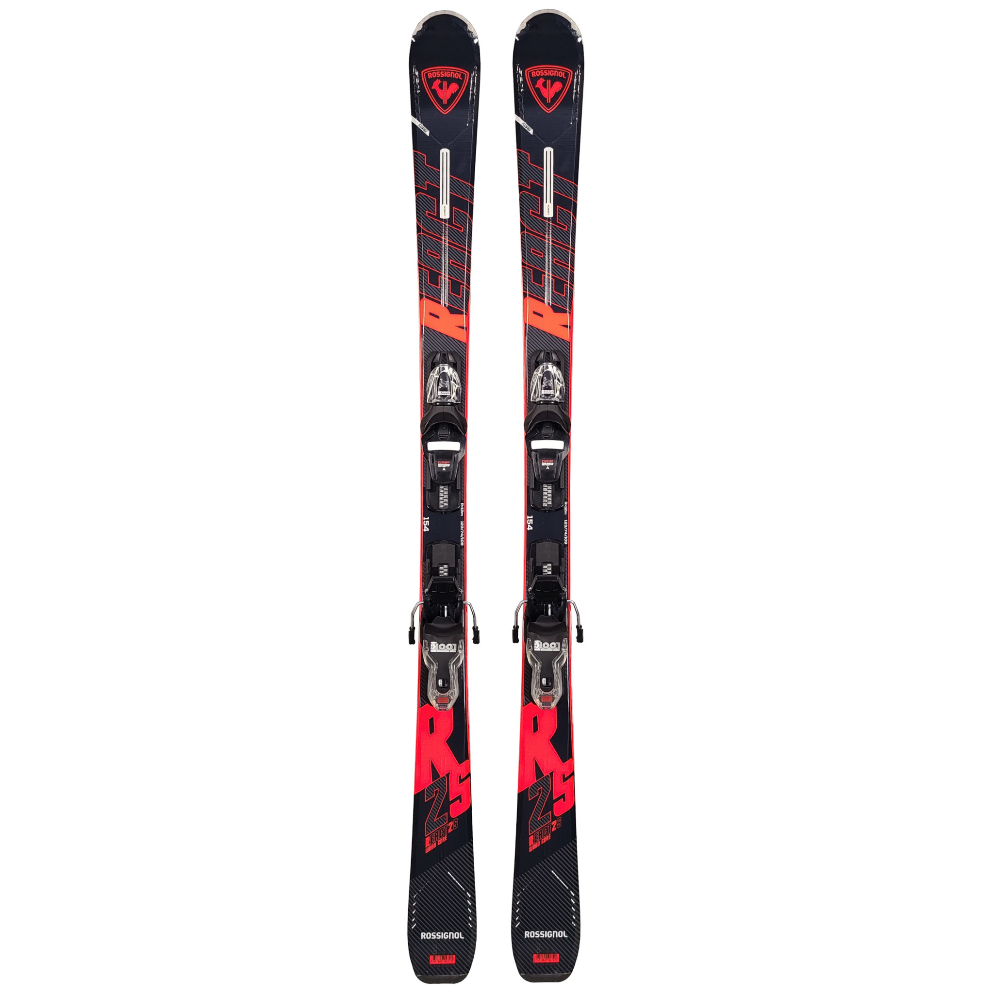 ROSSIGNOL REACT 2 154cm + ビンディング + ストック Rossignol React 2S - Alpine Skis with Bindings Senior - Sports aux