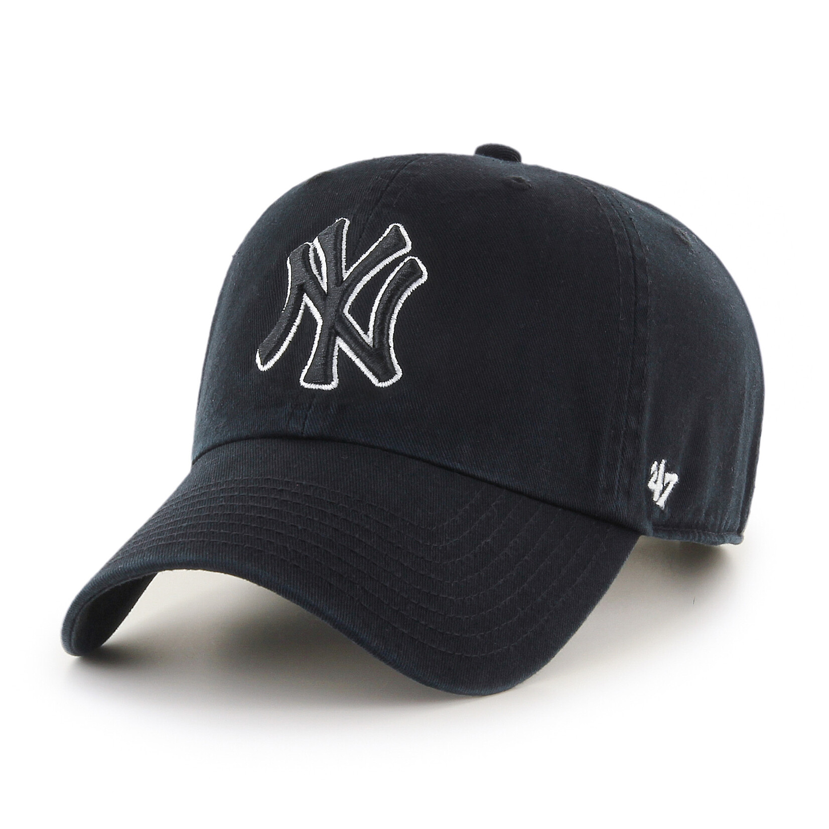 '47 Casquette '47 MLB Clean-Up Cap Black/White