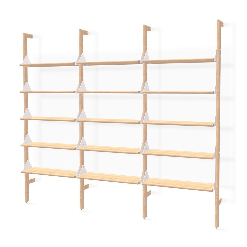 Branch 3 Shelving Unit Black Uproghts Black Brackets Black