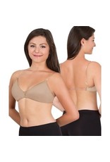 Body Wrappers V-Neck Dance Bra - Nude