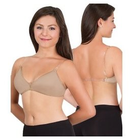 Body Wrappers V-Neck Dance Bra - Nude