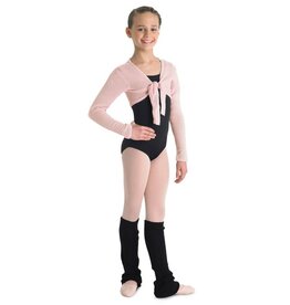Bloch Children'd Crop Tie Front Top - Pink