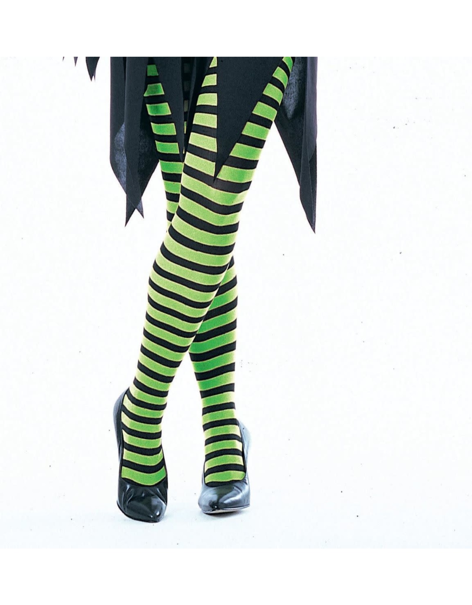 Secret Wishes Green Striped Tights