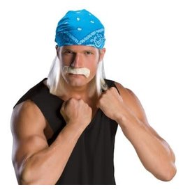 Rubies Costume Wrestling Star Bandana With Wig & Moustache