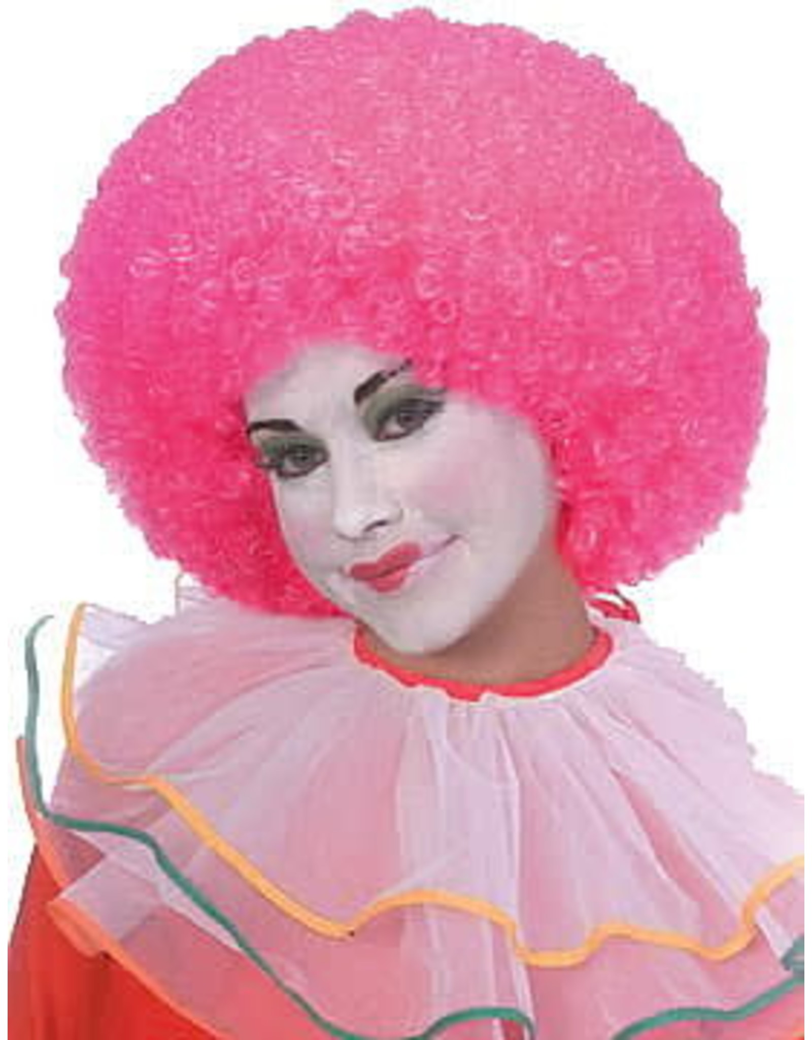 Rubies Costume *Discontinued* Neon Pink Clown Wig