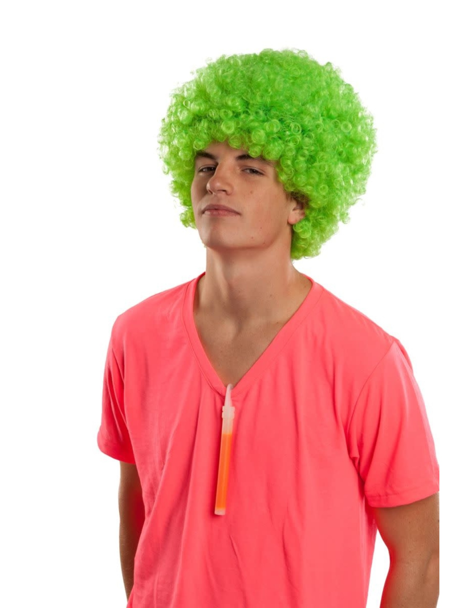 Rubies Costume *Discontinued* Green Rave Afro Wig