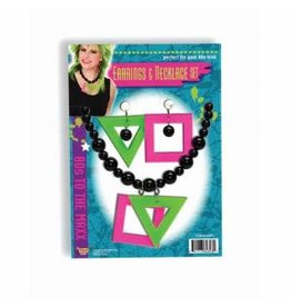 Forum Novelties Inc. 80's Neon Earrings and Necklace Set