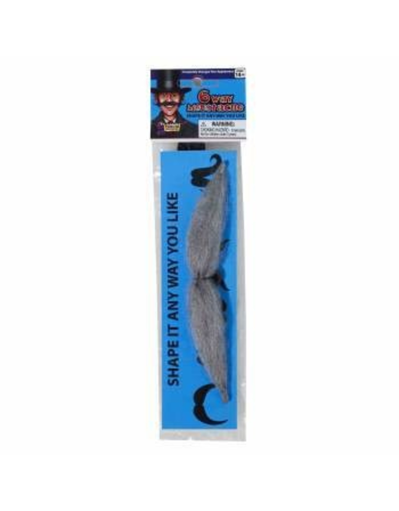 SKS Novelty Six Way Adjustable Moustache