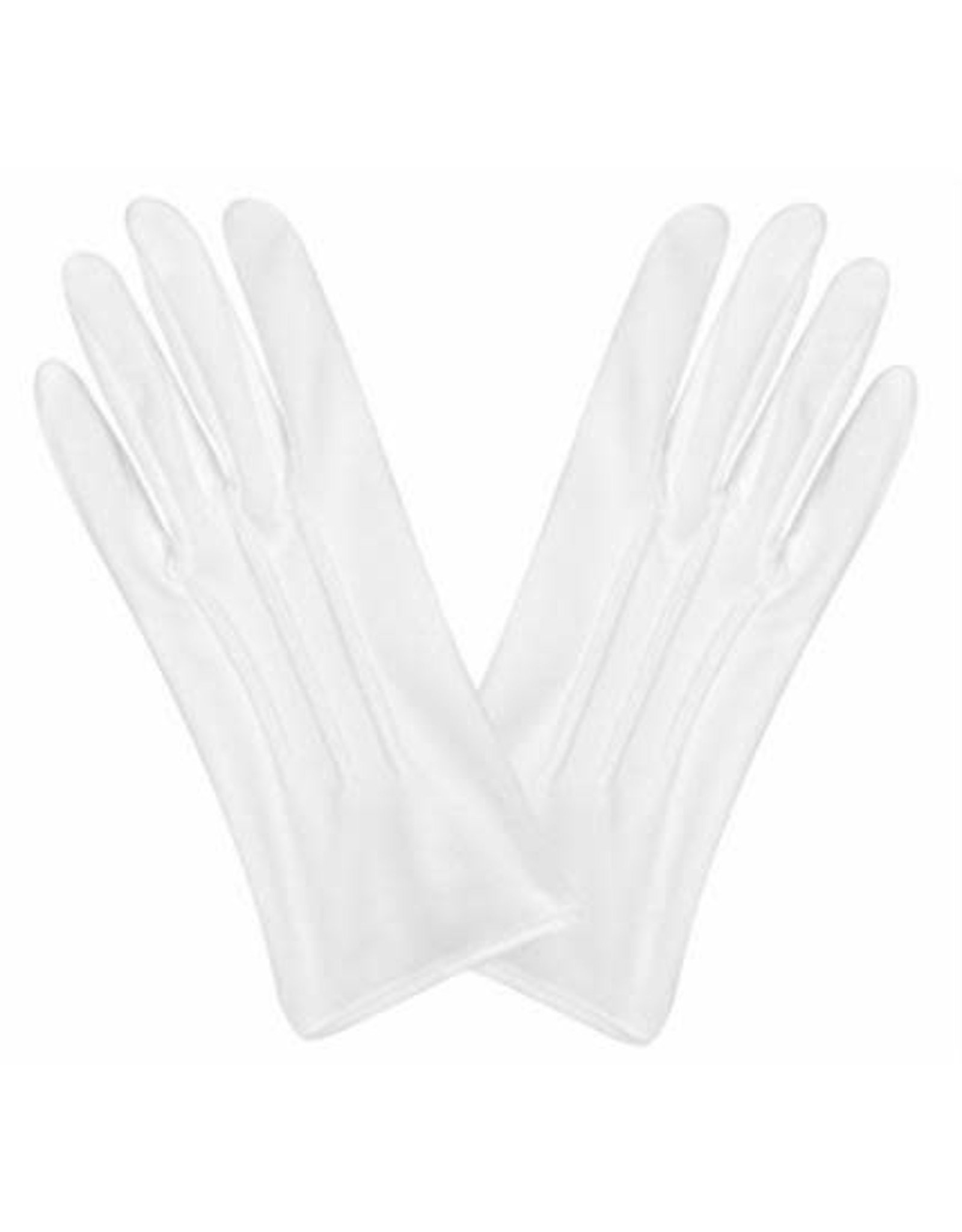Beistle White Theatrical Gloves with Snap