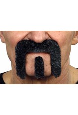 European Moustaches Moustache 10cm x 8cm -  Black Grey