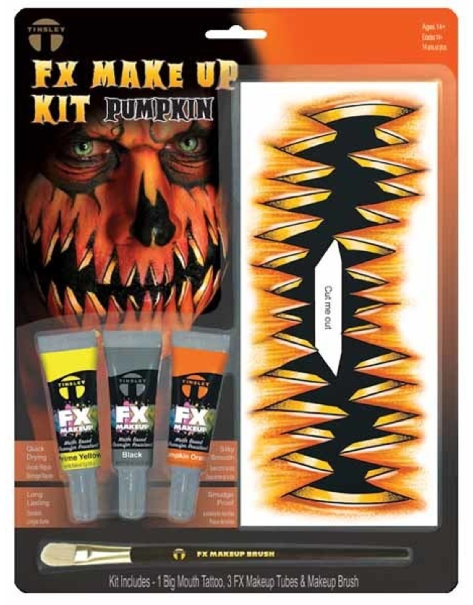 Tinsley Transfers Pumpkin Makeup & Tattoo Kit