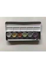 Kryolan Kryolan Aquacolor Palette - 6 Color Metallic