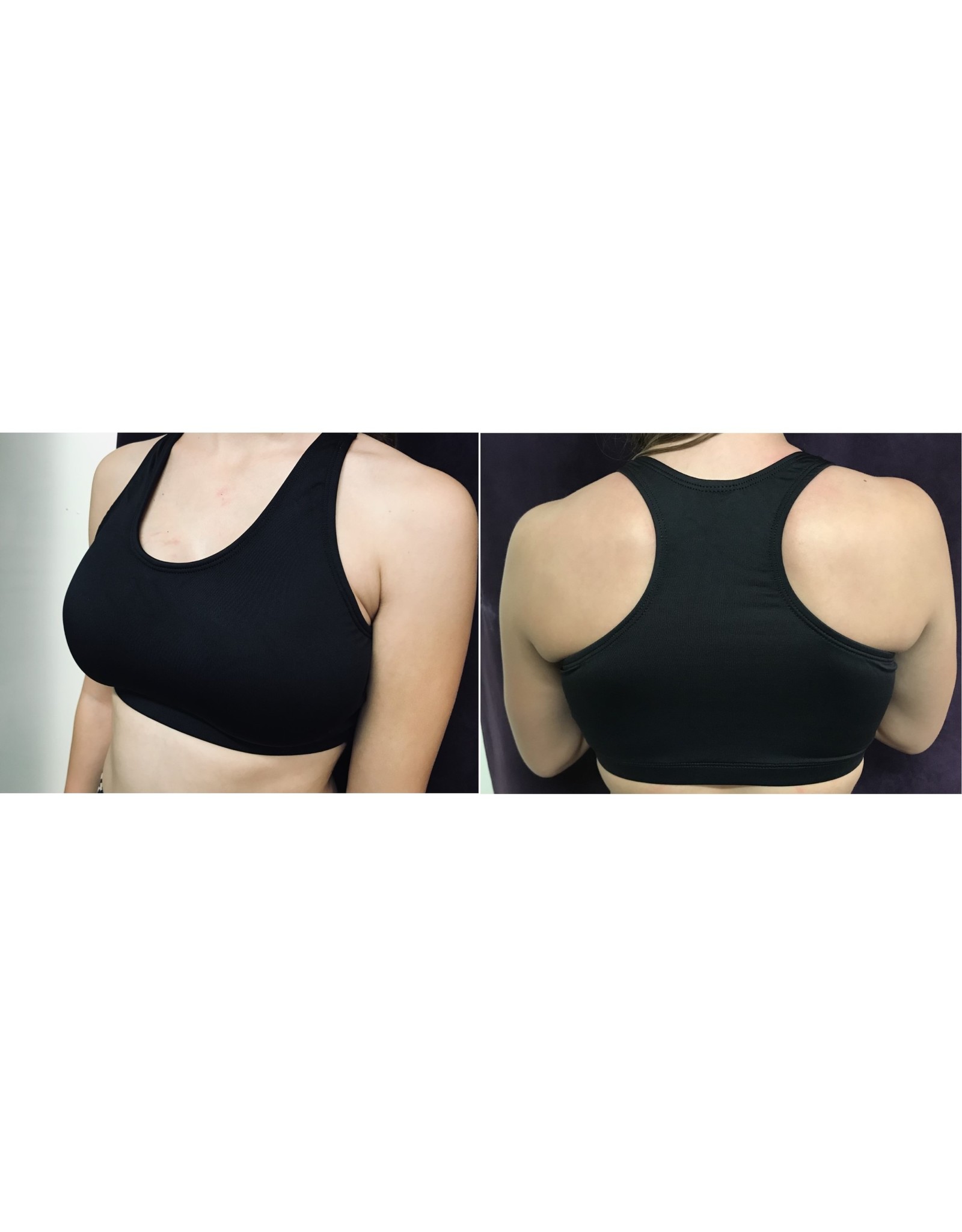 Body Wrappers Black Racerback Bra