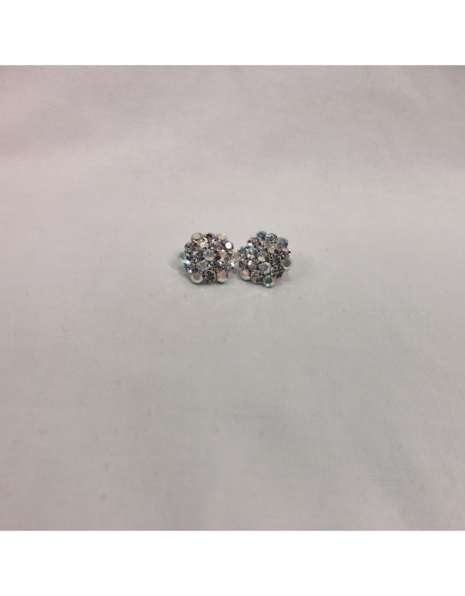 fH2 Crystal Cluster Stud Earrings