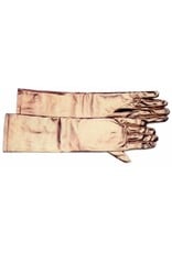 SKS Novelty Long Gold Satiny Gloves