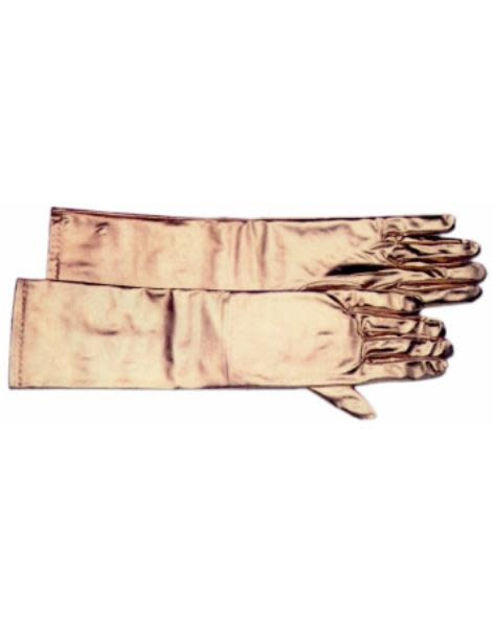 SKS Novelty Long Gold Satiny Gloves