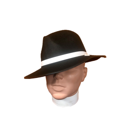 SKS Novelty Permafelt Gangster Hat Black
