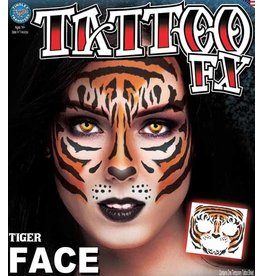 Tinsley Transfers Tiger Face Tattoo