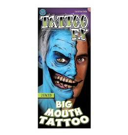 Tinsley Transfers Big Mouth Tattoo - 2 Faced