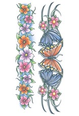 Tinsley Transfers Body Band Flowers Tattoo *