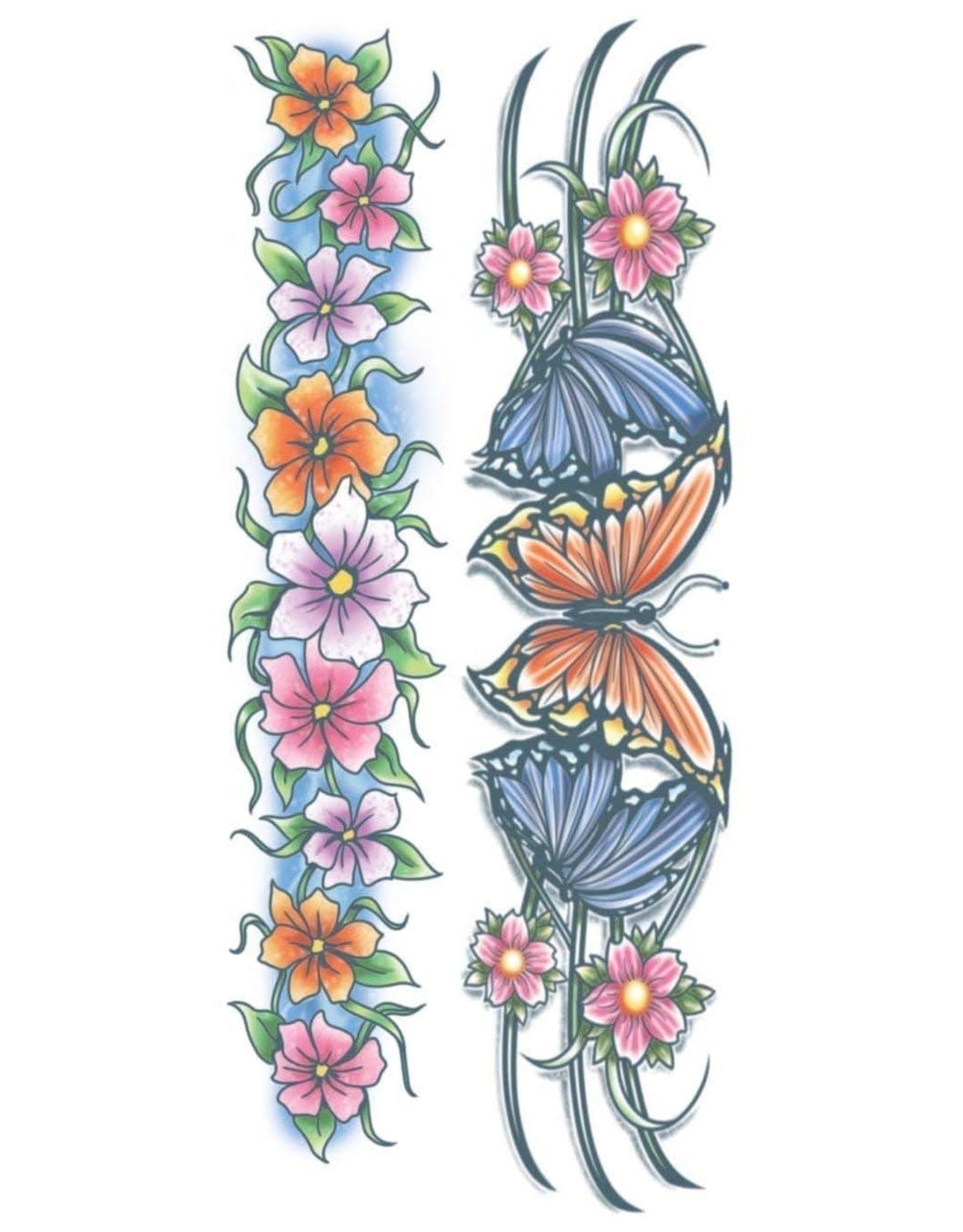 Tinsley Transfers Body Band Flowers Tattoo *