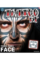 Tinsley Transfers Face Tattoo - Zebra