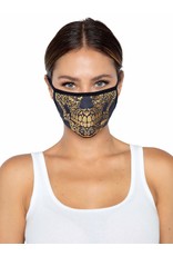 Leg Avenue *Discontinued* Gold Skull Face Mask