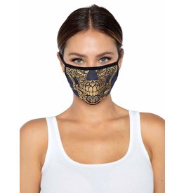 Leg Avenue *Discontinued* Gold Skull Face Mask